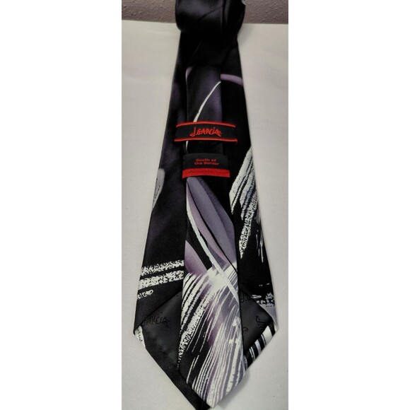 J. Garcia South Of The Border Collection 57 Tie Black/Grey/Silver 58"x3.75" - Picture 3 of 6